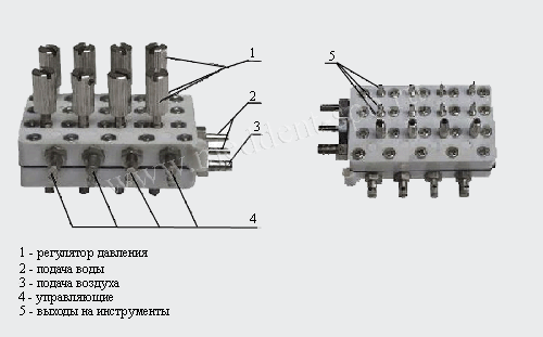 Клапан мембранный с двумя регуляторами М4